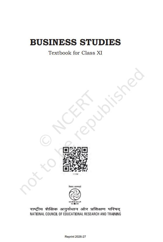 NCERT Business Studies Class