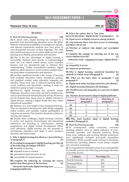 Oswaal CBSE Question Bank Chapterwise And Topicwise Kaveri Class 9 English R1 New NCERT Textbook Based On Latest CBSE Syllabus