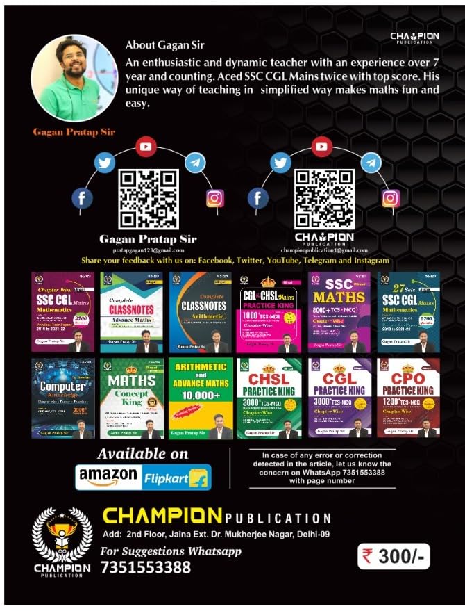 Champion Gagan Pratap Reasoning Concept King 2024 – Bilingual Edition (Hindi/English)