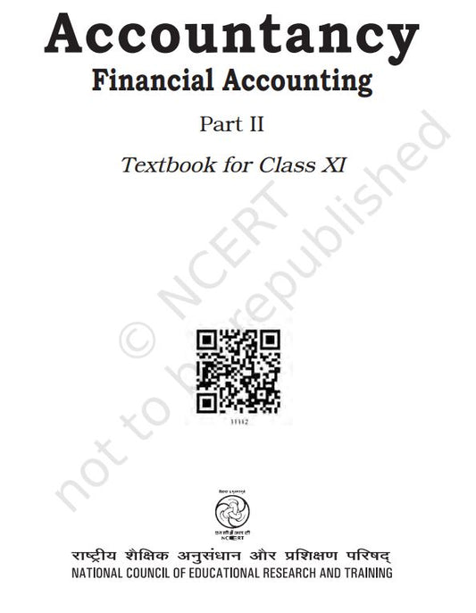NCERT Financial Accounting Class 11 Part 2