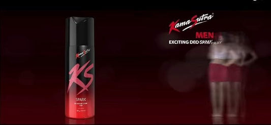 KamaSutra KS Spark Deodorant Spray for Men Long Lasting Fresh Masculine Fragrance All Day Odour Protection Daily Body Spray