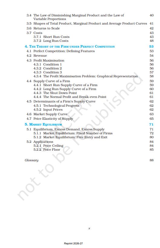 NCERT Introductory Microeconomics Class 12 Textbook For English Medium Grade XII Code-12103