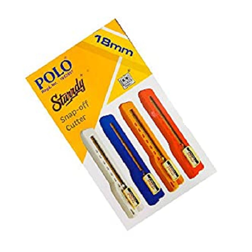Polo Sturrdy 18MM Snap Off Cutter for Art Work And Office Use Big Cutter Craft Knife Blade Paper Cutter Knife Cutter Blade For Craft Paper Cutter Blade For Craft Art And Craft