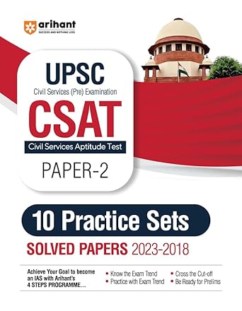 Arihant UPSC civil Services Pre Examination CSAT Paper 2 10 Practice Sets