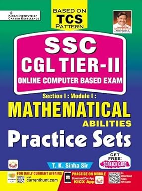 Kiran SSC CGL Tier II (TCS Pattern) Mathematical Abilities Practice Sets English Medium 4082