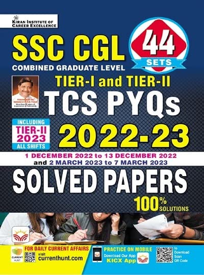 Kiran SSC CGL Tier I TCS PYQs 2022 Solved Papers English Medium 4101