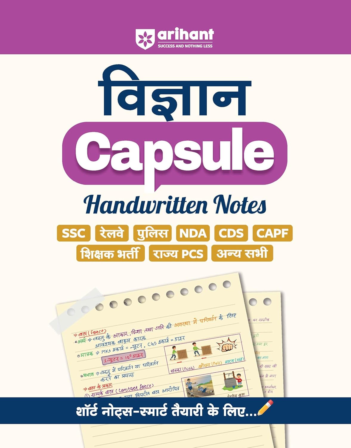 Arihant Capsule Handwritten Notes Combo Set of 6 Books Rajvyavastha Itihas Static GK Arthvyavastha Bhugol Vigyan 2025-2026 Hindi Medium for SSC Railway Police NDA CDS CAPF and All Other Competitive Exams