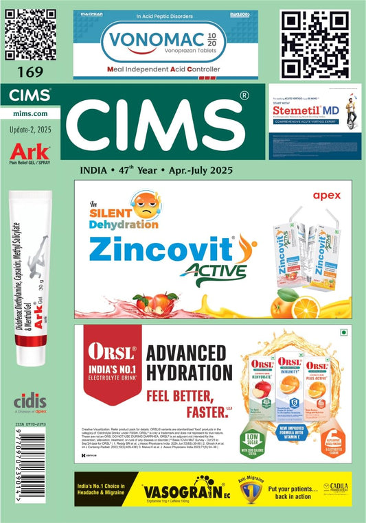 CIMS India April 2025-July 2025 Year 47th Book English Medium Monthly Issue