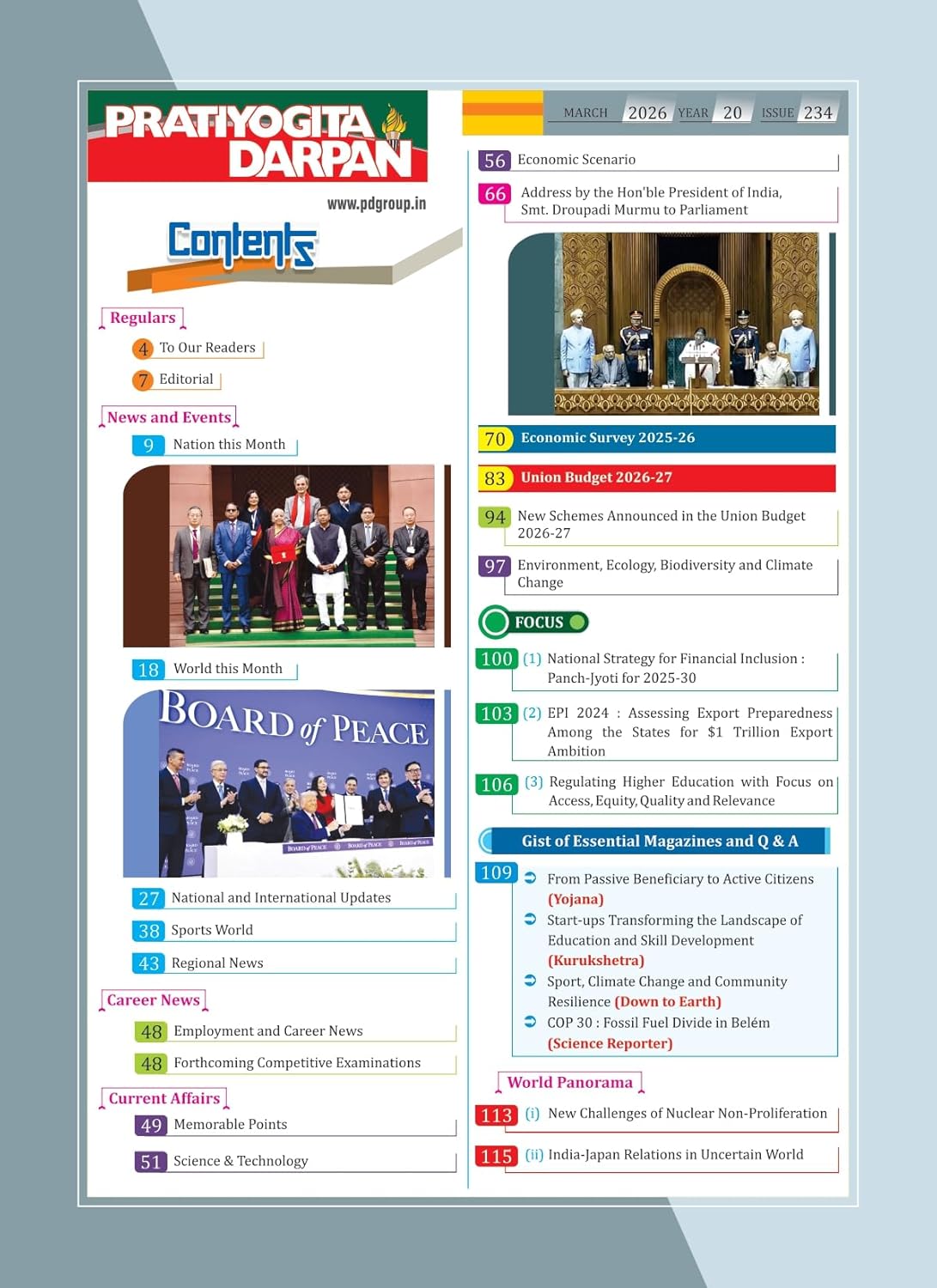 Pratiyogita Darpan March 2026 English Monthly Magazine Prelims 2026 Special Issue