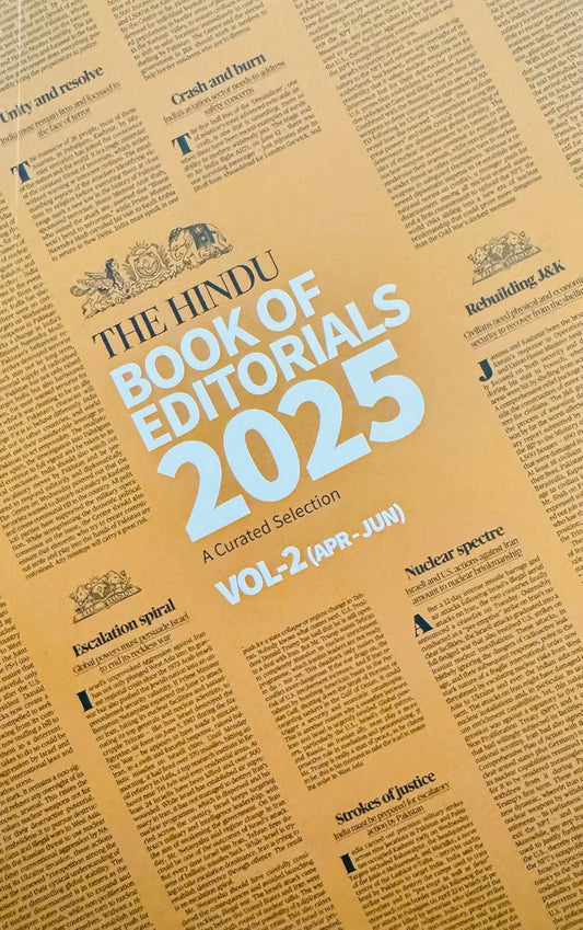 The Hindu Book of Editorials 2025 Volume-1 to Volume-4 January 2025 to December 2025 Combo Set of 4 Books