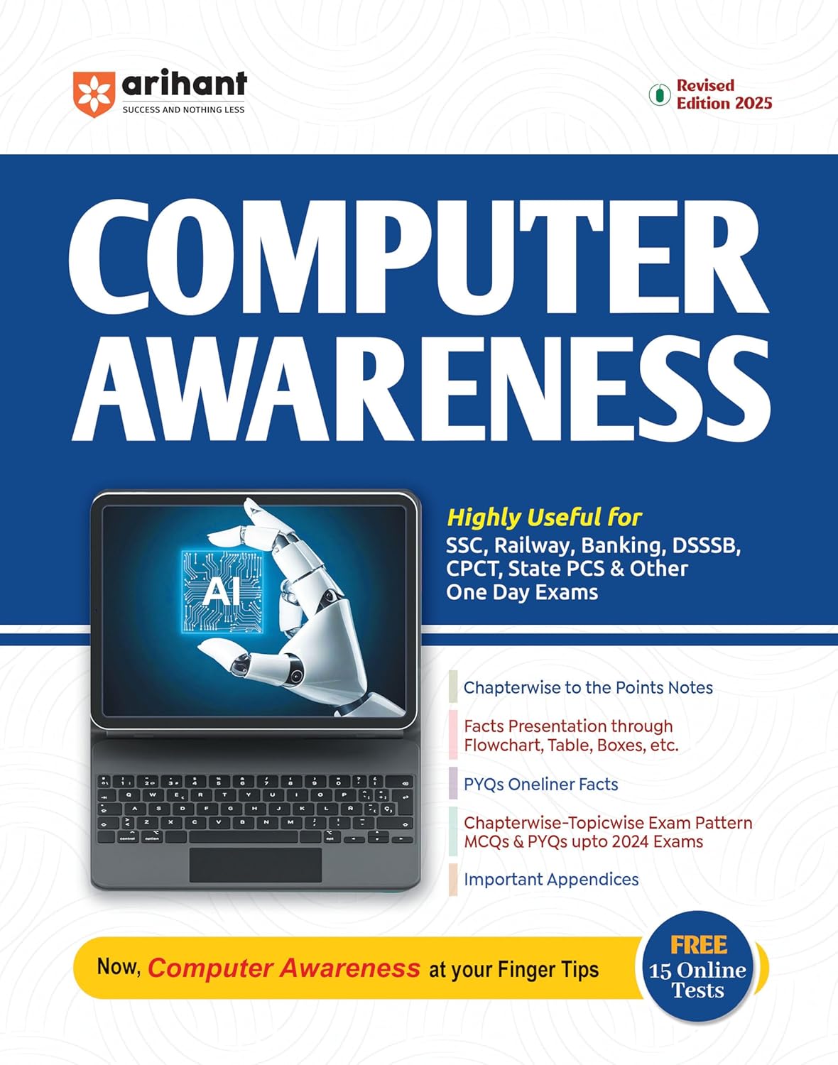 Arihant Computer Awareness Book English Medium Revised Edition 2025 for All Competitive Exams