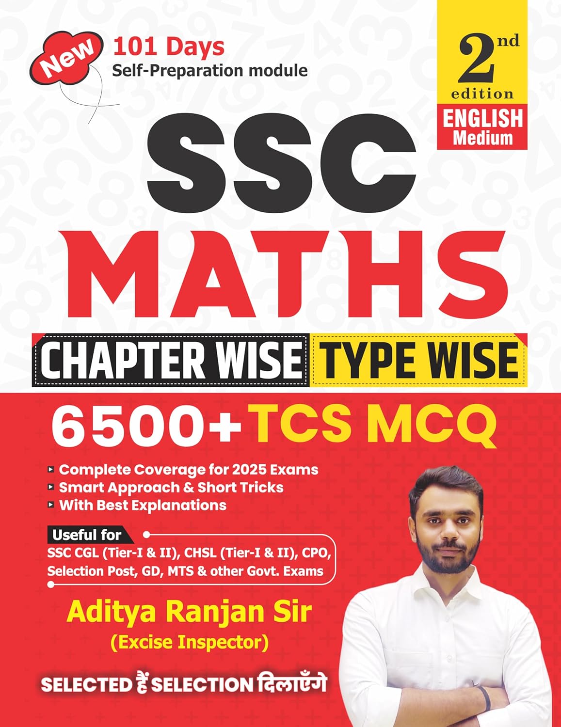 Aditya Ranjan Sir SSC Maths 6500+ TCS MCQ Chapterwise Typewise Book English Medium 2nd Edition
