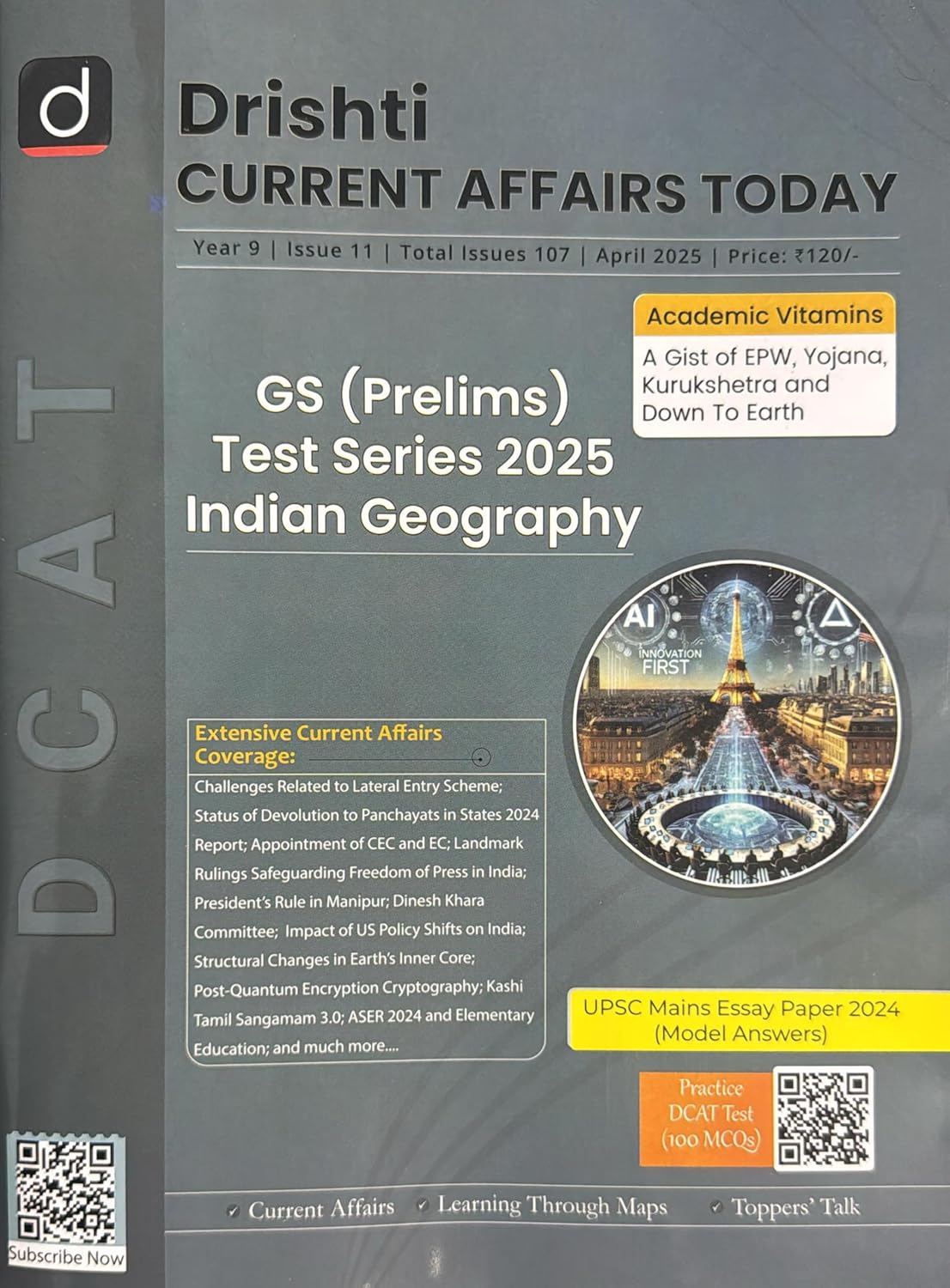 Drishti Current Affairs Today April 2025 English Monthly Magazine