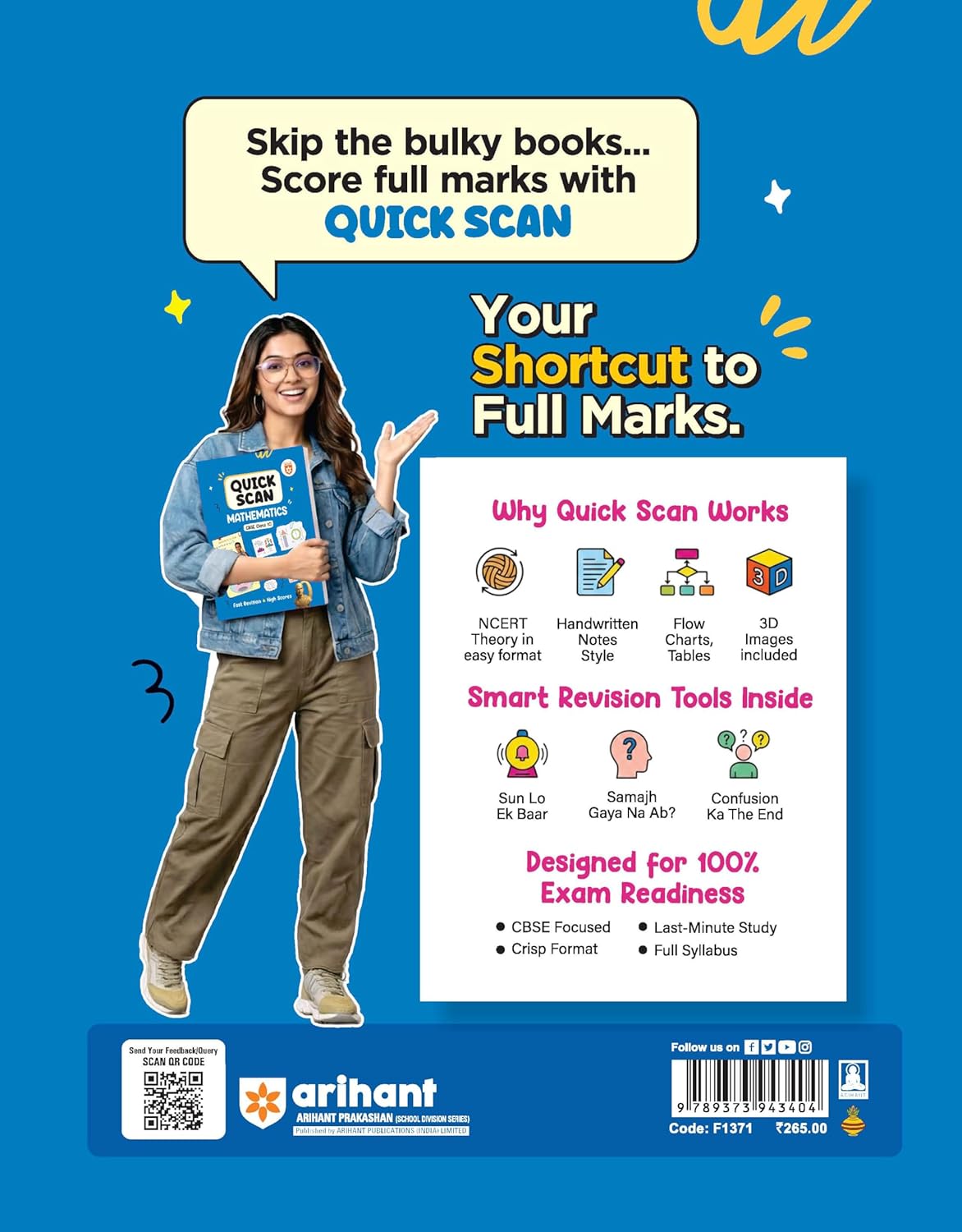 Arihant Quick Scan CBSE Class 10 Mathematics Fast Revision for High Scores By Aditya Shukla and Rakesh Pandey