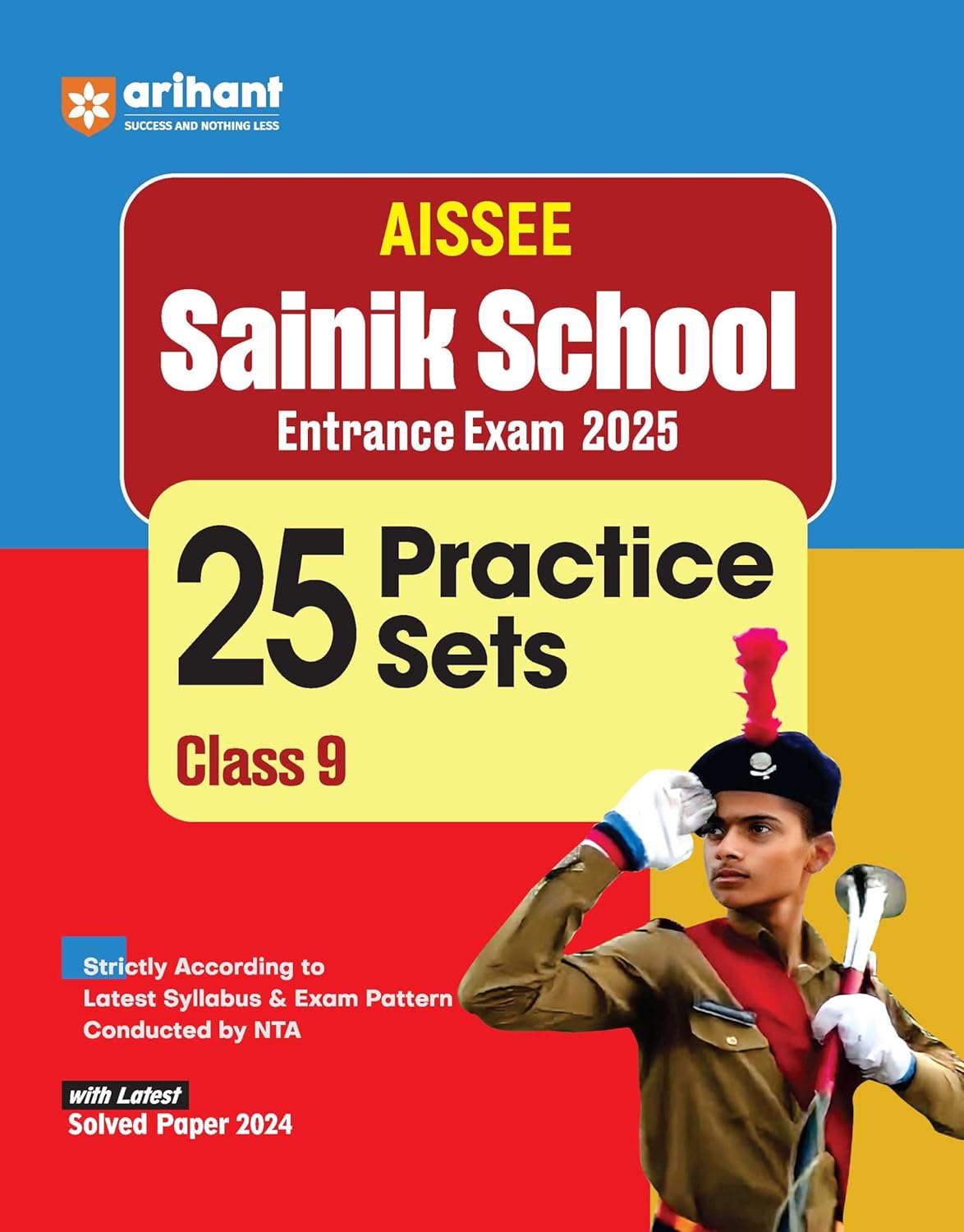 Arihant AISSEE Sainik School 2025 Class 9 Entrance Exam 25 Practice Sets Book English Medium