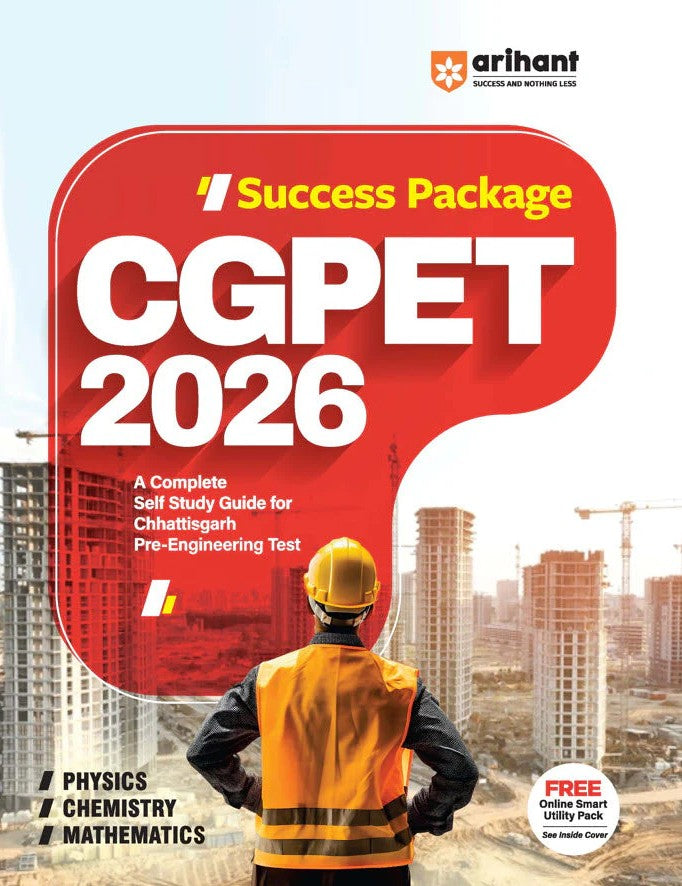 Arihant CGPET Pre Engineering Test 2026 Success Package With Online Test Series English Medium