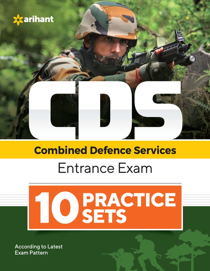 Arihant Combined Defence Services CDS Entrance Exam 10 Practice Sets English Medium According to Latest Exam Pattern