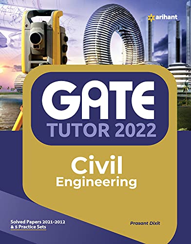 Arihant GATE Tutor Civil Engineering Solved Papers 2012 to 2021 and 5 Practice Sets Book English Medium