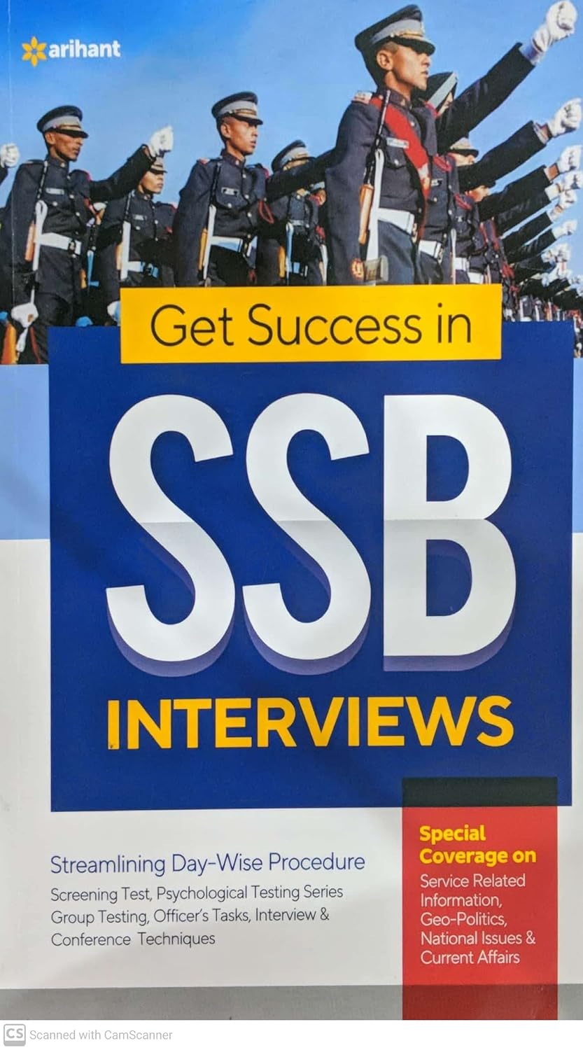Arihant Get Success in SSB Interviews Streamlining Day-Wise Procedure Special Coverage on Lecturette and Group Discussion