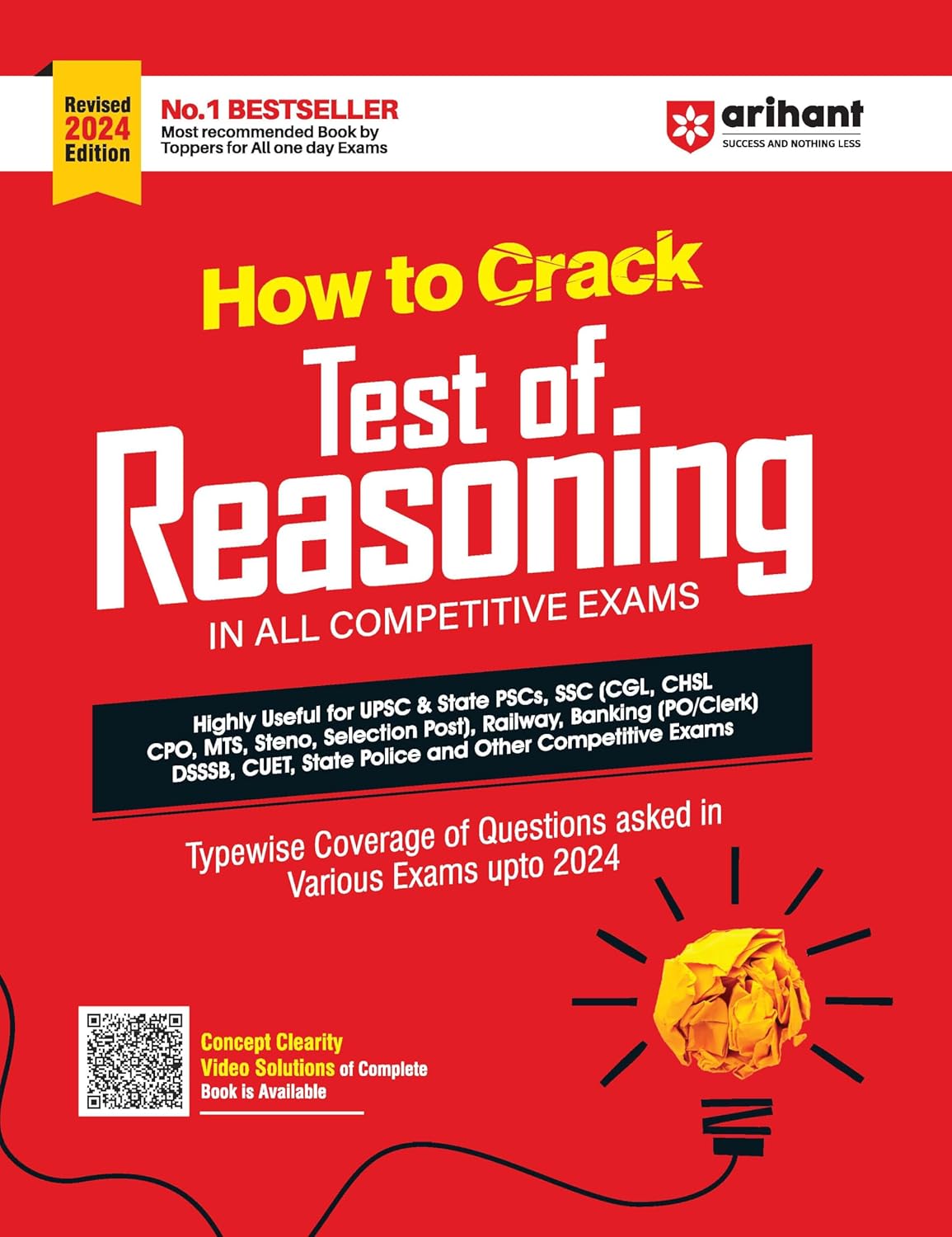 Arihant How to Crack Test of Reasoning English Medium In All Competitive Exams Typewise Coverage