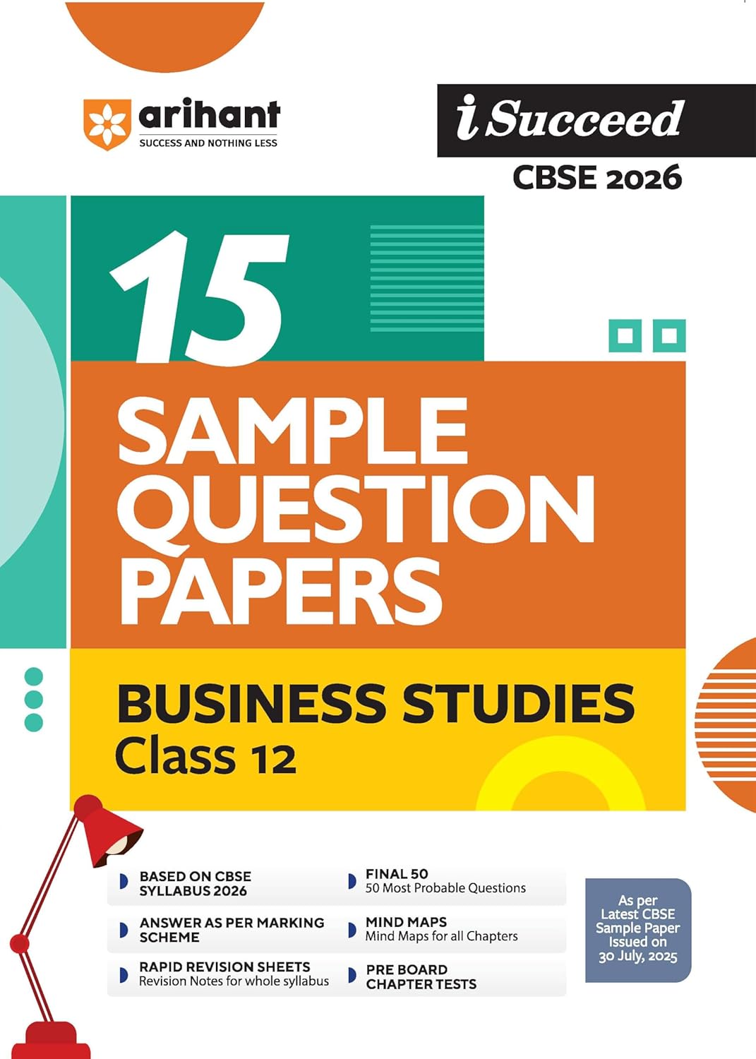 Arihant I Succeed CBSE Sample Question Papers Class 12 Business Studies Exam 2026 | 15 Sample Papers With Solved Paper 2025