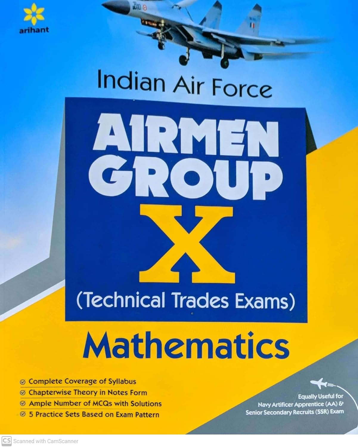 Arihant Indian Airforce Airman Group X Technical Trades Mathematics In English