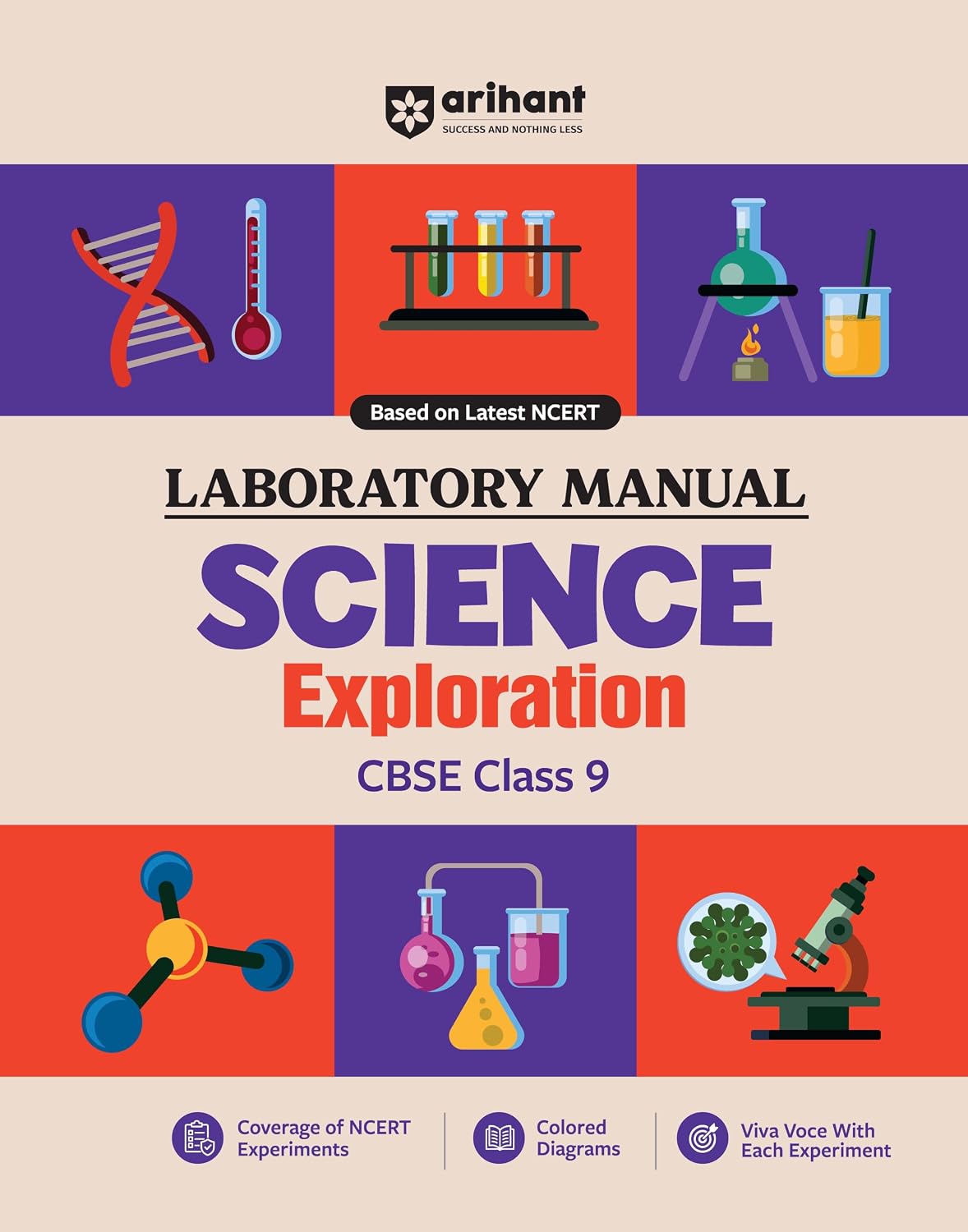 Arihant Laboratory Manual Science Exploration for CBSE Class 9 Based on Latest NCERT Complete Coverage of NCERT Experiments Coloured Diagrams and Viva Voce with Every Experiment
