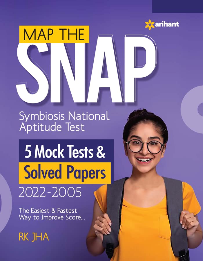 Arihant Map The SNAP Symbiosis National Aptitude Test 5 Mock Tests and Solved Papers Book English Medium By RK Jha