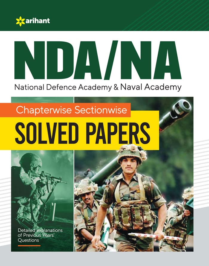 Arihant NDA NA Exam Book Chapterwise Sectionwise Solved Papers English Medium