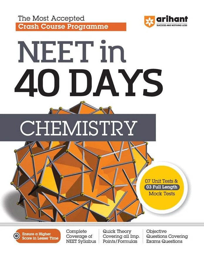 Arihant NEET in 40 Days Chemistry The Most Accepted Crash Course Programme English Medium