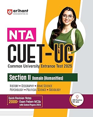 Arihant NTA CUET UG 2025 Section II Domain Humanities Complete Guide With 2 Practice Sets English Medium