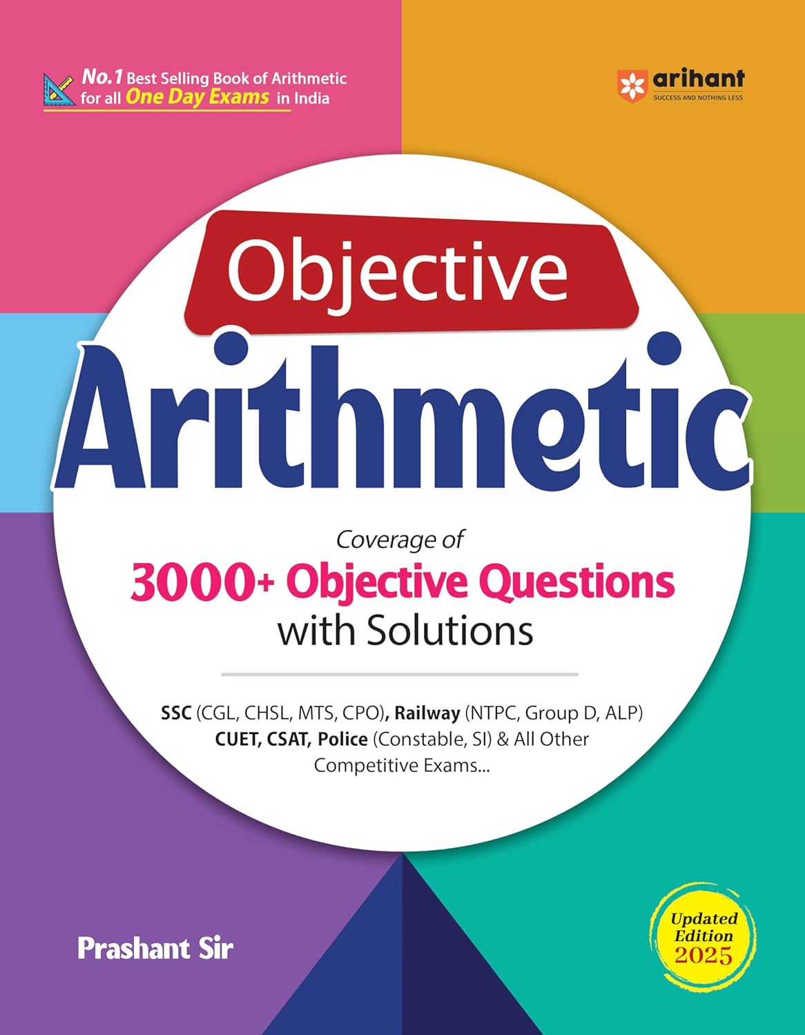 Arihant Objective Arithmetic 3000+ Objective Questions Updated Edition 2025 English Medium By Prashant Sir