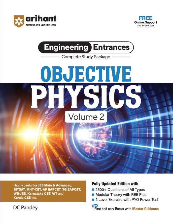 Arihant Objective Physics Volume 2 Complete Study Package for JEE and All Engineering Entrances 5000+ Questions of All Types By DC Pandey