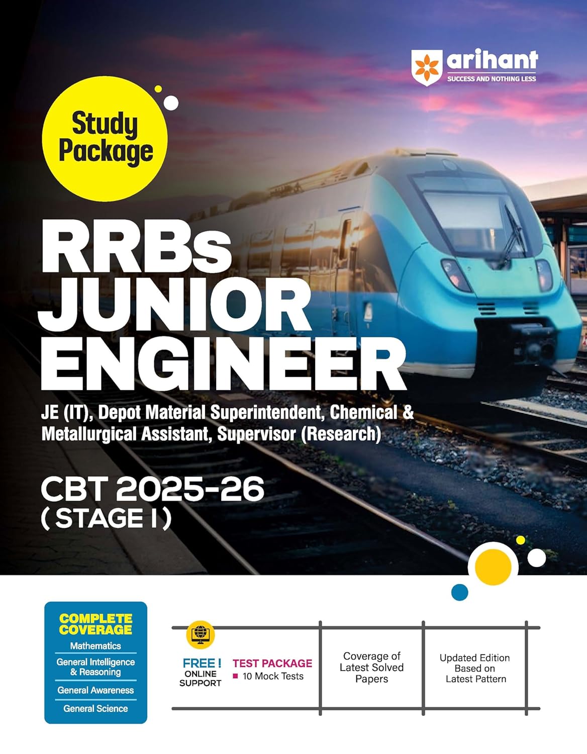 Arihant RRBs Junior Engineer JE Stage-I 2025-2026 CBT Exam Guide Complete Coverage English Medium