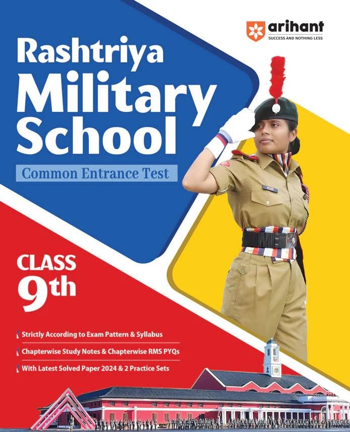 Arihant Rashtriya Military School Class 9 Common Entrance Test 2025 Strictly according to the Latest Exam Pattern and Syllabus English Medium