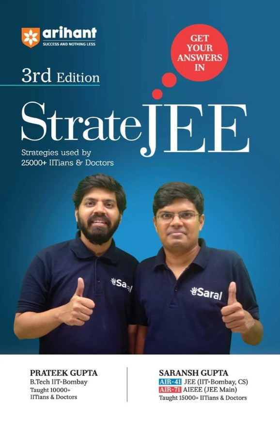 Arihant Strate JEE 3rd Edition Strategies used by 25000+ IITians and Doctors