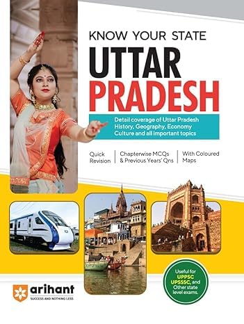 Arihant Uttar Pradesh Know Your State Detail Coverage Chapterwise MCQs and Previous Years Question English Medium