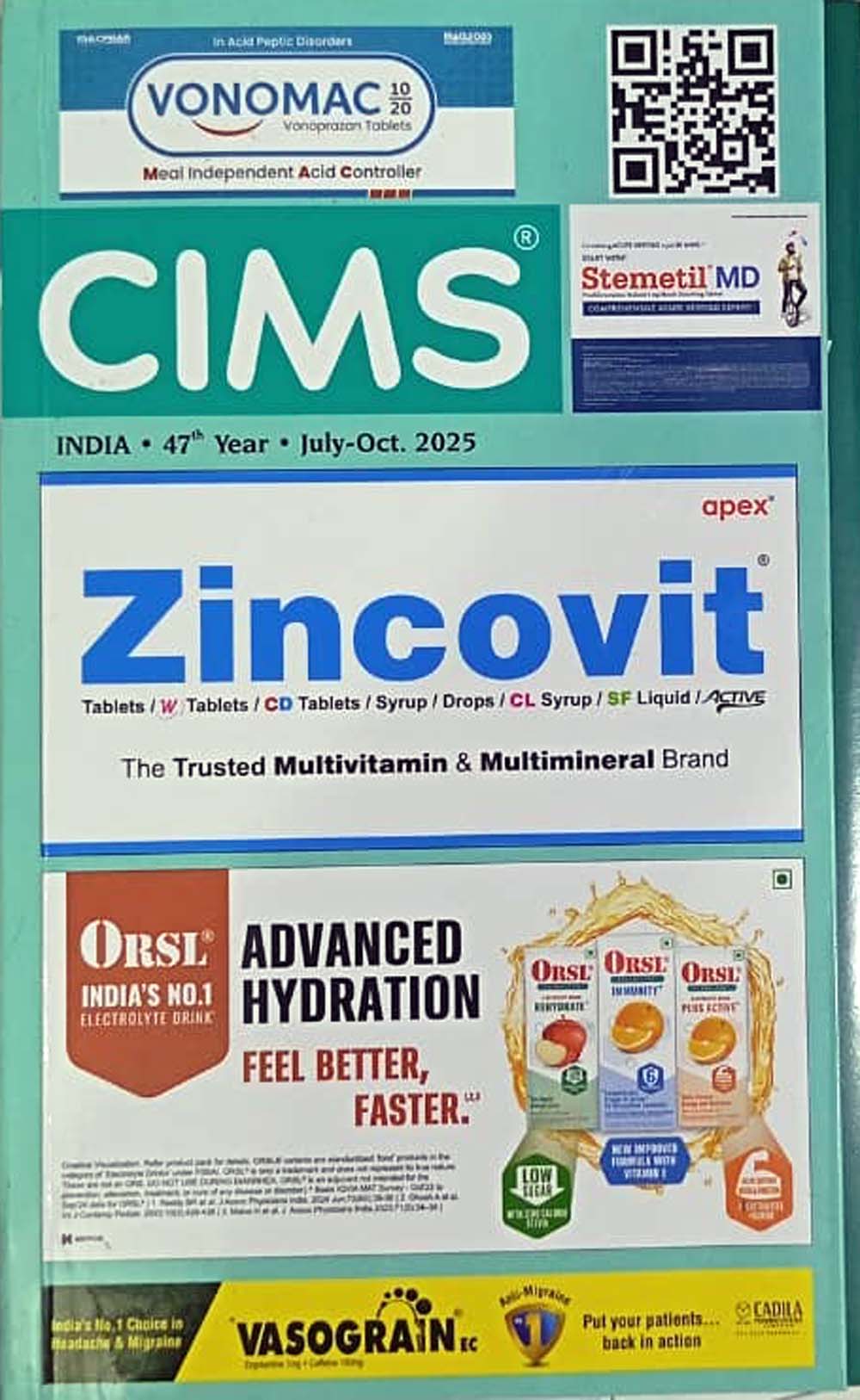 CIMS India July 2025-October 2025 Year 47th English Medium Monthly Issue
