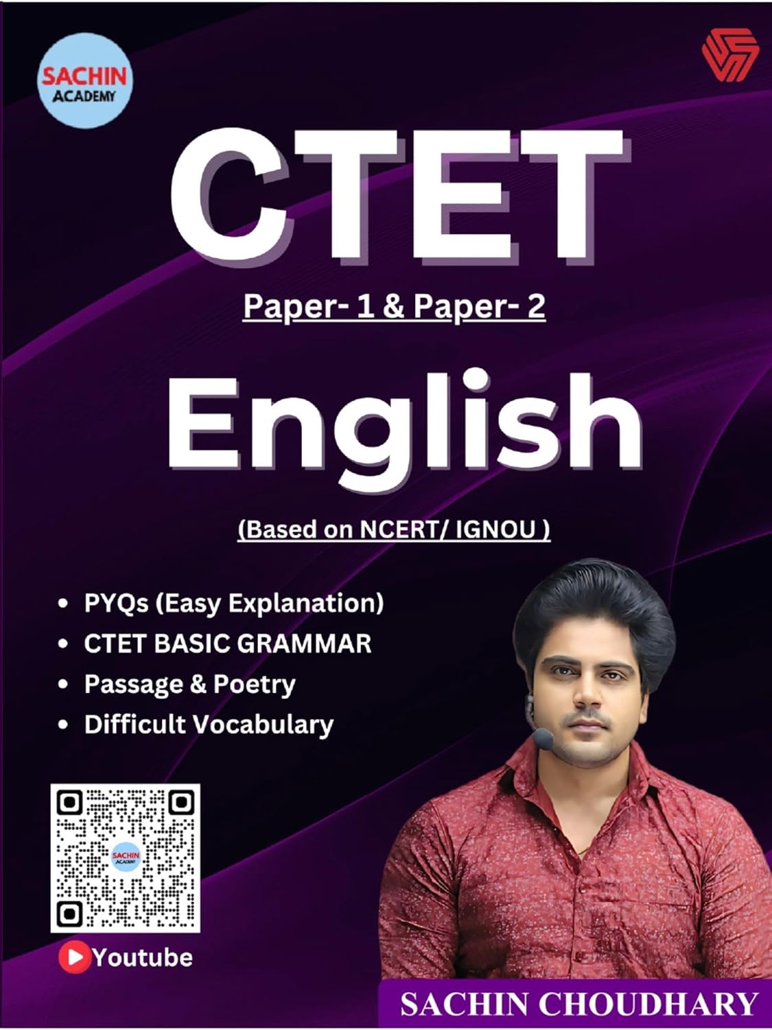 CTET 2026 English Paper 1 And 2 Primary and Junior Level NCERT IGNOU Pattern Exam 2026 By Sachin Chaudhary