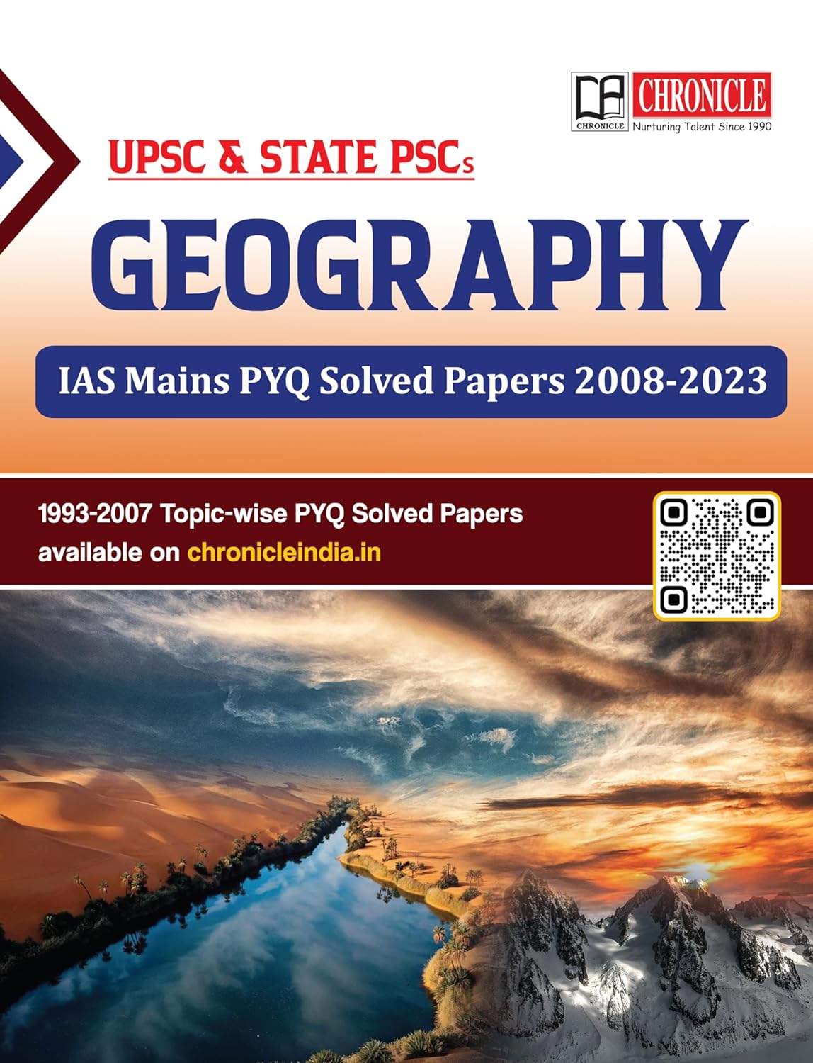 Chronicle Geography IAS Mains PYQ Solved Papers 2008 to 2023 In English For UPSC And State PSC By NN OJha