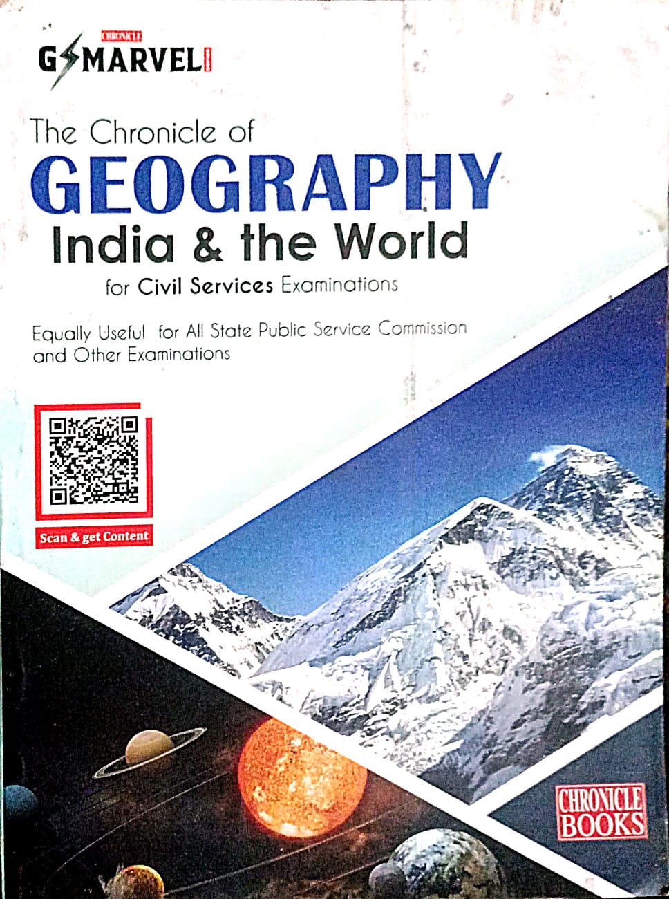 Chronicle Geography India and the World for Civil Services Examinations in English