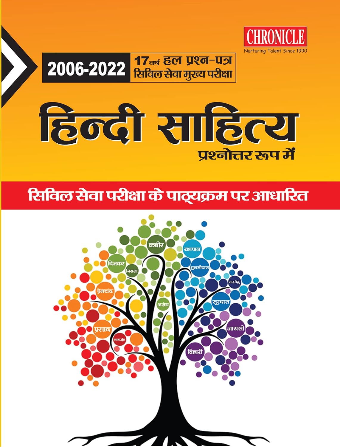 Chronicle Hindi Sahitya 17 Years UPSC Civil Services Mains Solved Question Paper Based On The Syllabus Of Civil Services Exam