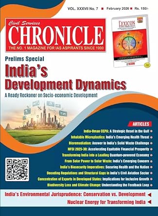 Civil Services Chronicle February 2026 English Monthly Magazine Prelims Special India's Development Dynamics
