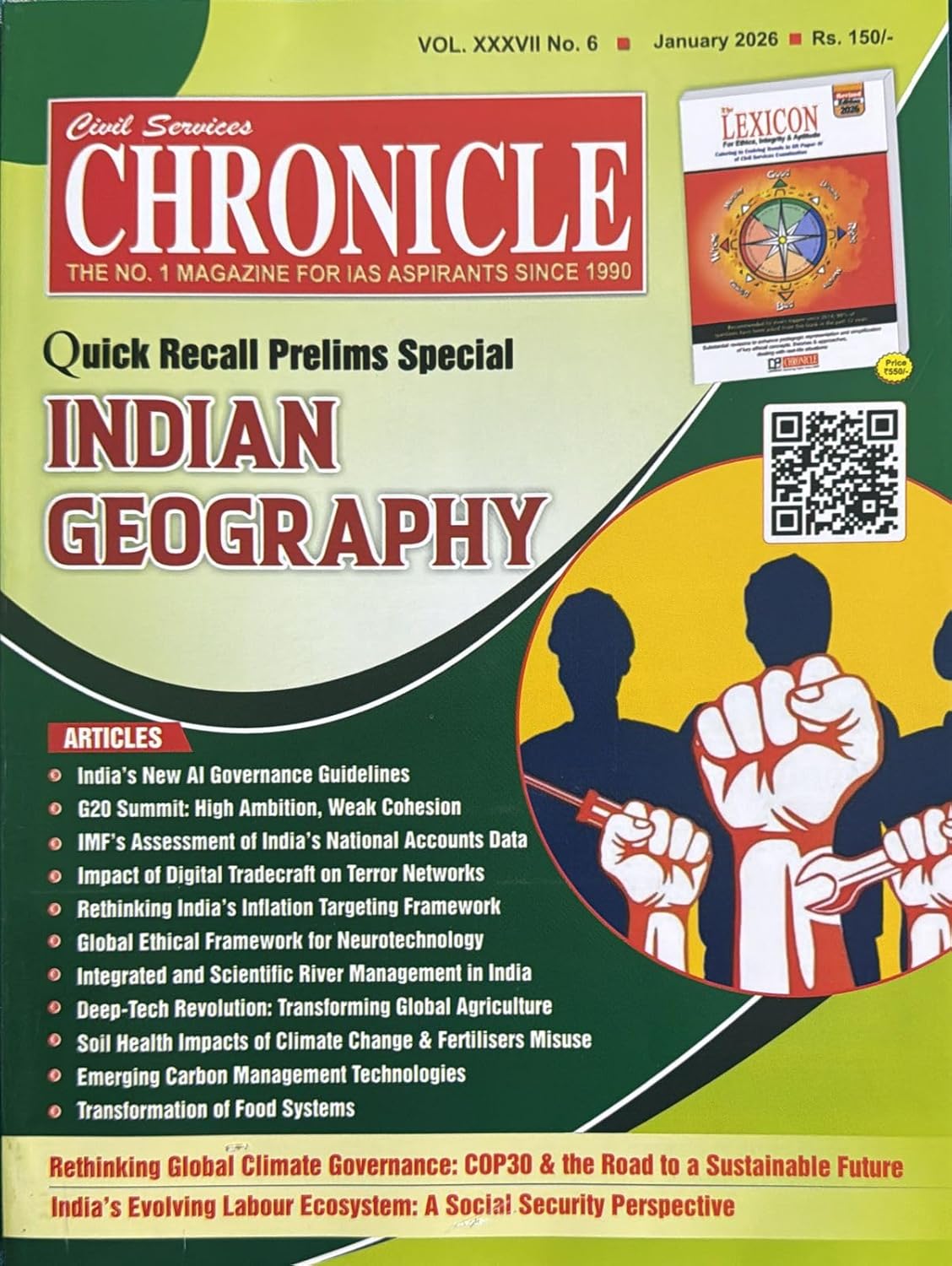 Civil Services Chronicle January 2026 English Monthly Magazine Indian Geography Special Issue