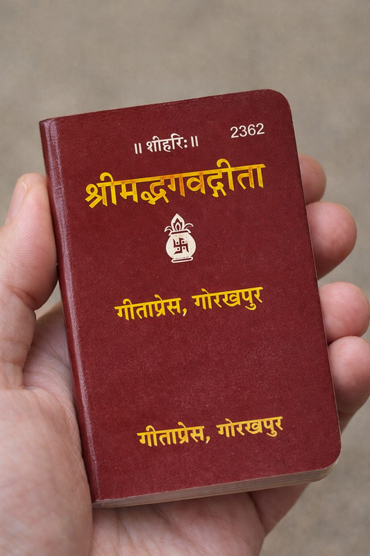 Gita Press Gorakhpur Shreemad Bhagwad Gita Small Pocket Size Book Code 2362