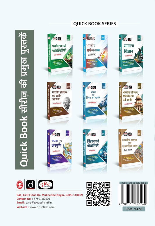 Drishti CSAT Quick Book 8th Edition Hindi Medium Useful for UPSC and State PSC Prelims and Mains Exams Latest Edition for Civil Services Aptitude Test Preparation UPSC CSAT Book