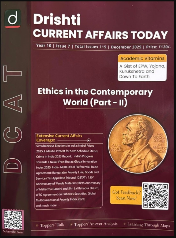 Drishti IAS DCAT December 2025 Current Affairs Today English Medium Ethics in the Contemporary World Part-1