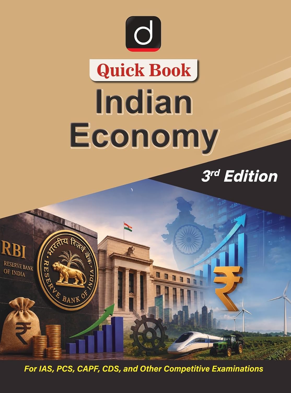 Drishti Quick Book Indian Economy 3rd Edition English Medium For UPSC Civil Services IAS State PCS CAPF CDS and Other Competitive Exams