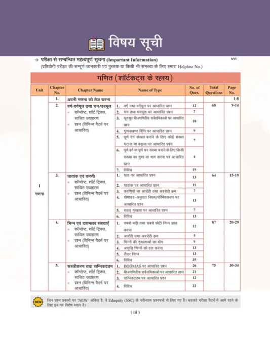Examcart Competitive Ganit Maths Shortcuts Secrets Textbook By DP Singh Sir for All Government Exams In Hindi Revised and Enlarged 2nd Edition