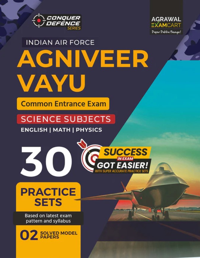Examcart Indian Airforce Agniveer Vayu 2026 Science Group X Practice Sets For 2026 Exams in English